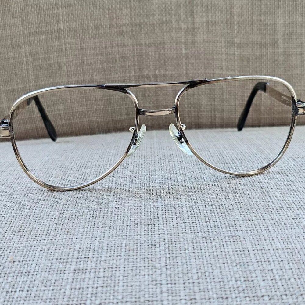 Universal Men Vintage Eyeglasses/Sunglasses Frame Gold Tone 10KRGP 5 1/2 - Picture 2 of 13